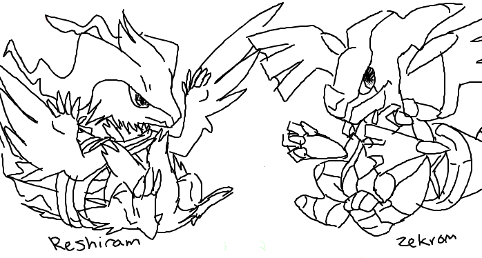 zekrom pokemon coloring pages - photo #47