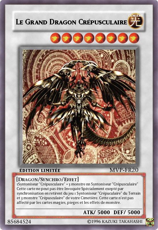 Carte yu gi oh dragon quasar filant