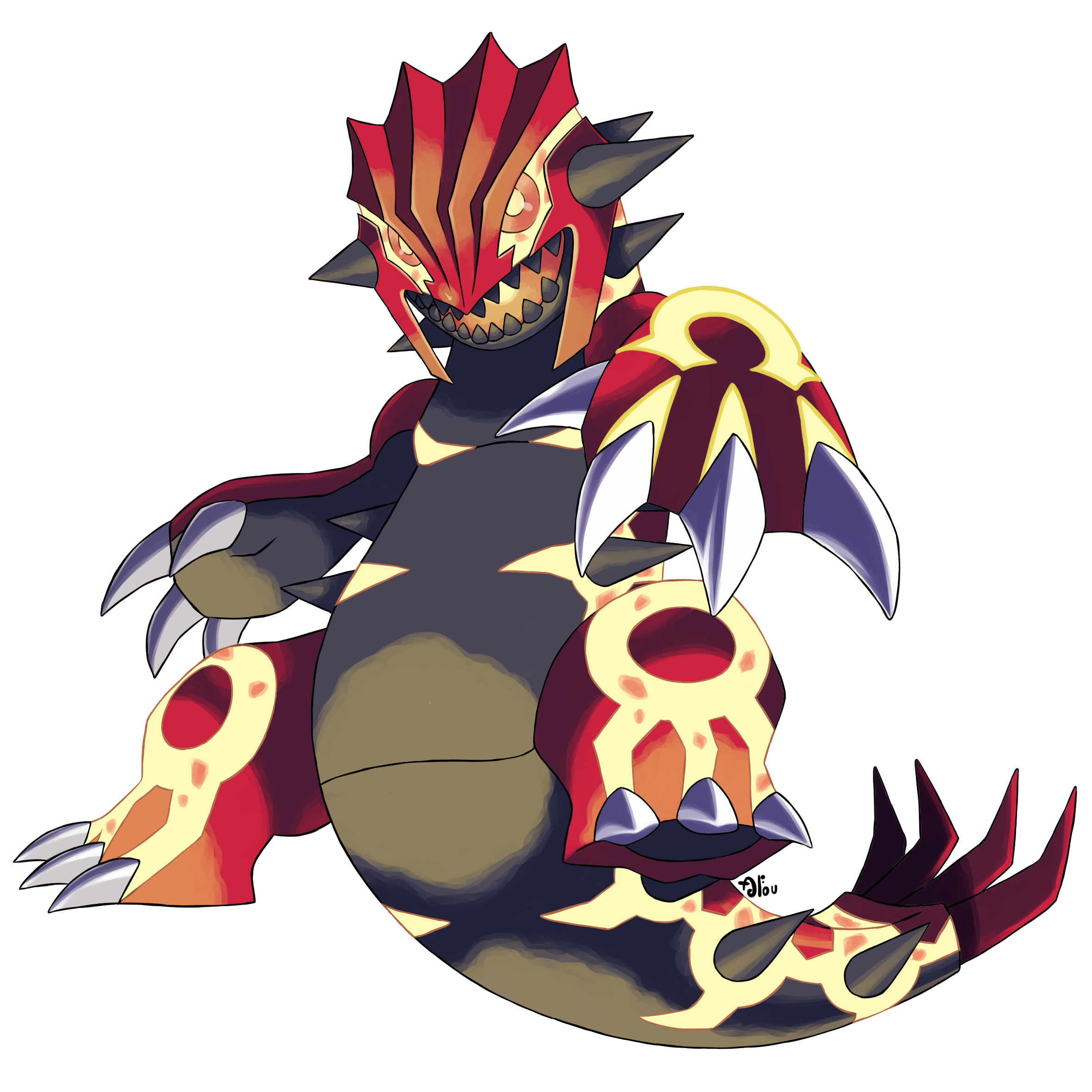 comment dessiner groudon