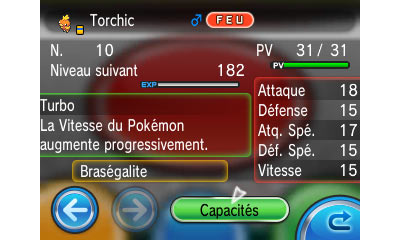 Capture d'écran de Pokémon X et Pokémon Y