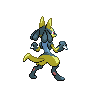 Lucario femelle shiny dans Noire et Blanche