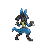 Lucario mâle dans Noire et Blanche