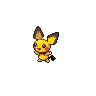 Pichu femelle shiny dans Noire et Blanche