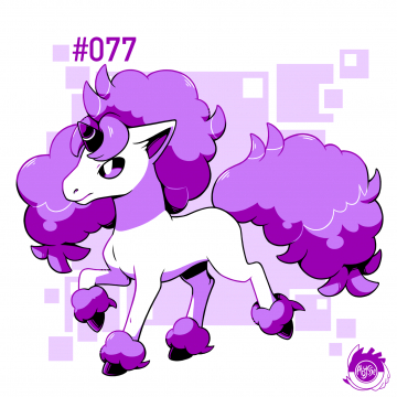 Projet dessin style Pixel Art n°17: Ponyta (Galar) #077