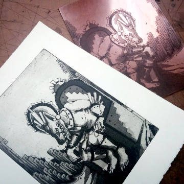 Des doggos et de la gravure