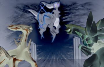 Palkia vs dialga vs arceus