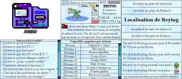 Pokémon version Abysses des Fonds Marins ~ Le Pokédex