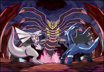 Giratina vs Dialga et Palkia