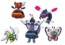 La Reine des insecte et ces 4 genéraux