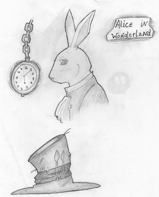 Chapeau Lapin blanc Alice au pays des merveilles 