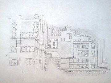 Croquis d'une parselle de plan n°1