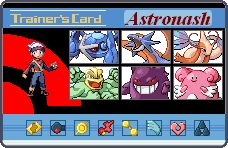 Astronash's T-Card.