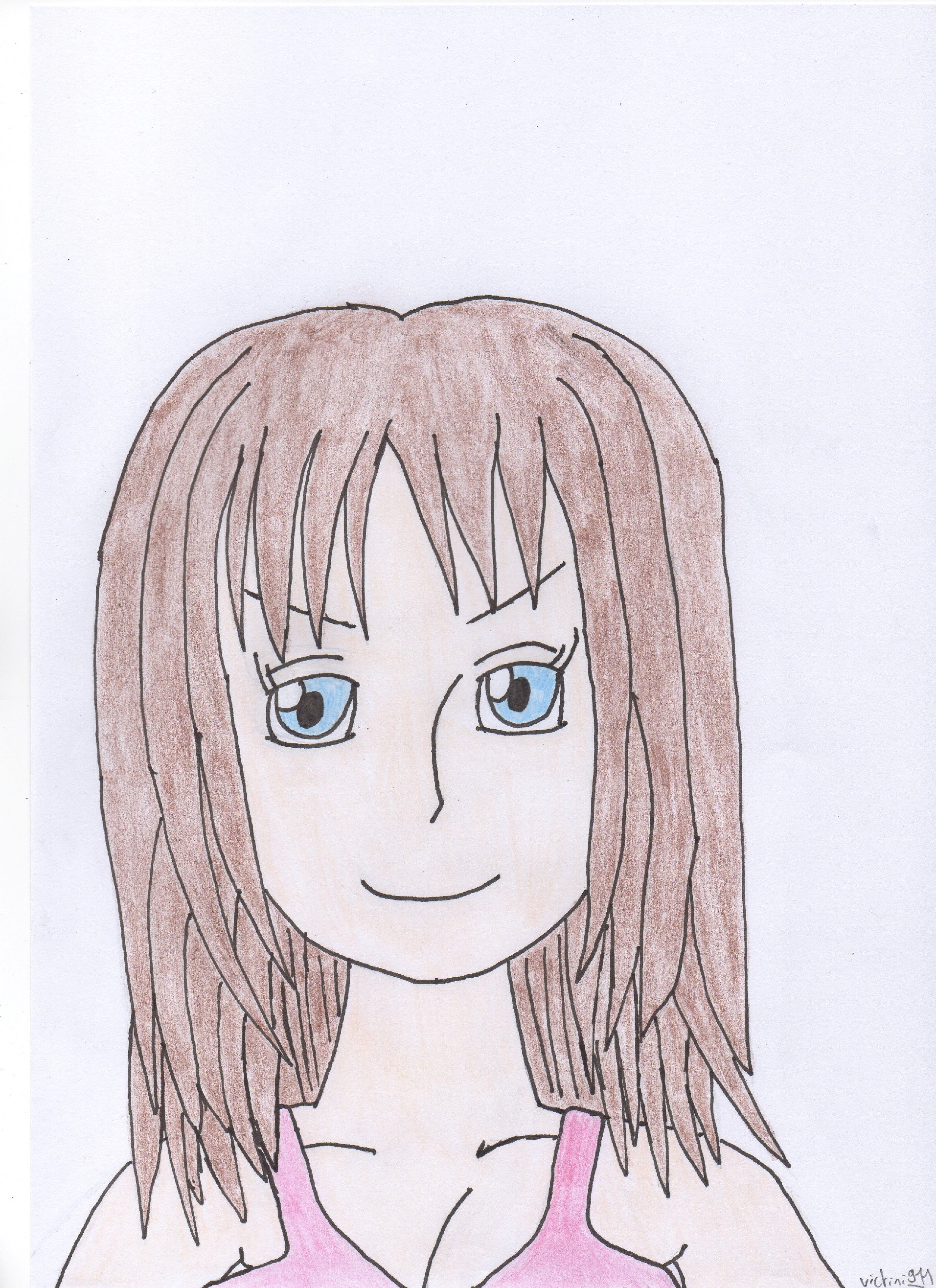 Voici est bien moi Mélanie je me suis dessiner mon perso de e Piece l  elle est assez jeune donc bient´t je la ferais bient´t 2 ans plus tard donc