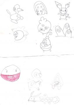 Des dessins de pokemons