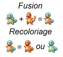 Fusion + recoloriage de carameche.