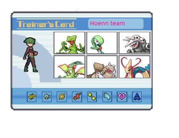 mon equipe a hoenn