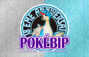 Illustration des 18 ans de Pokébip et 25 ans de Pokémon