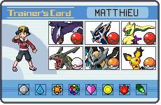 Trainer's Card Or Heart Gold