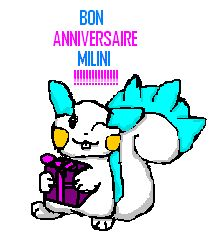 Bon anniv' Milini