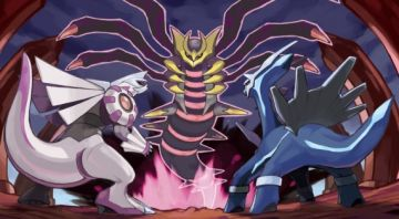 Trembler devant l'entré du tout puissant Giratina comme Dialga et Palkia