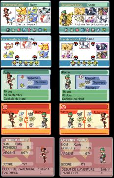 Cartes de Ruby et de Karrie