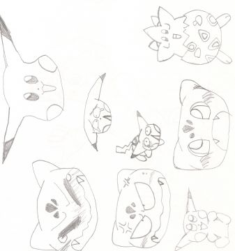Visages de pokémons