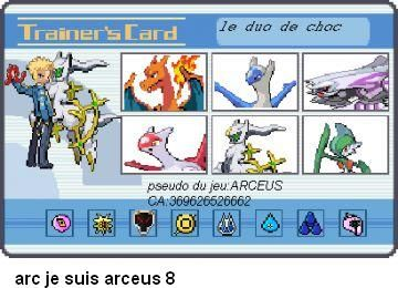 première carte dresseur