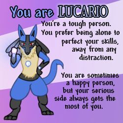 You are Lucario ...