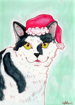 Aquarelle chat