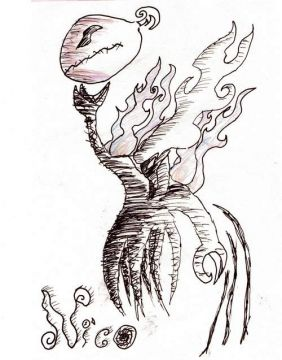 Un dessin de Darkrai sous ma vision