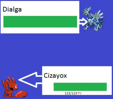 Cizayox vs dialga