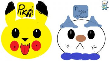 mijoumaru et pikachu