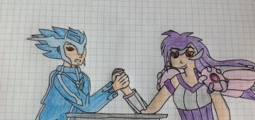 Duel entre Dialga et Palkia