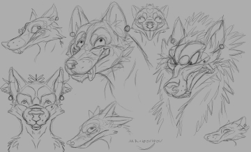 Wolf Head Sketchart