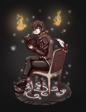 [AT] The bibliophile with white ravens 