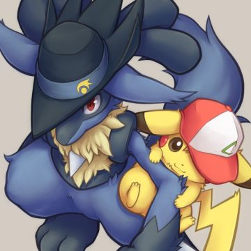lucario et pikachu