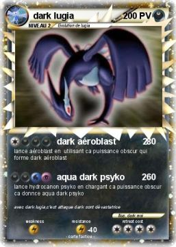dark lugia prime  avec ces attaques dark