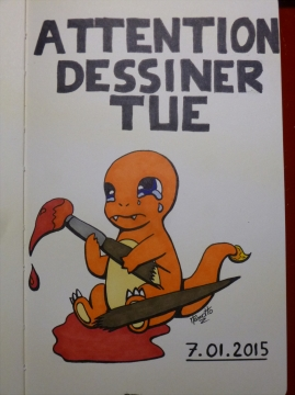 Salamèche : Dessiner tue !