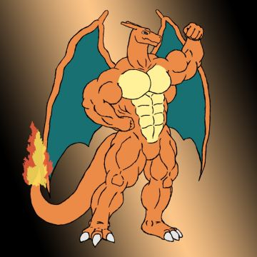 Dracaufeu Muscle