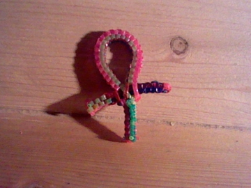 Croix Égyptienne en Scoubidou