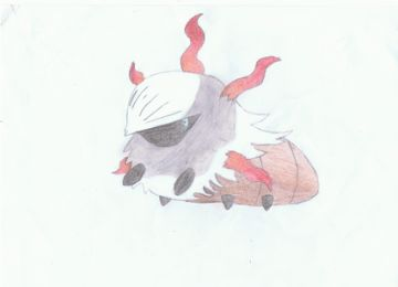 Pyronille au crayon de couleur