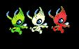 J'représente mon pays avec 3 p'tit Celebi ;DD