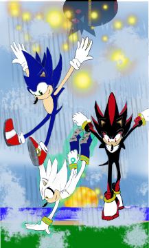Sonic/Shadow/Silver The Hedgehog -Gimp : Death EGG Fall