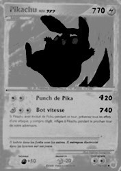 pikachu version noir & blanc