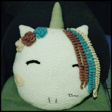 Licorne coussin
