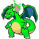 Dracaufeu se met au vert
