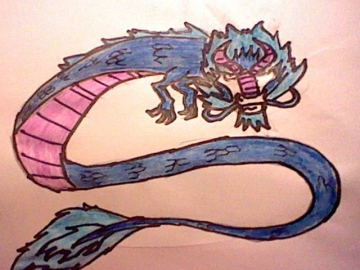Dragon bleu