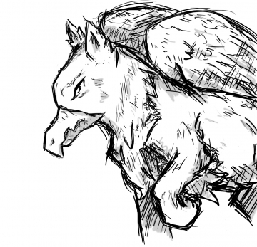 Griffon griffonné. 