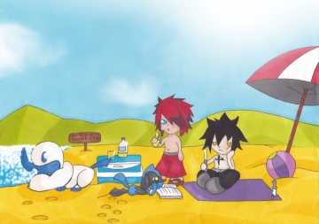 Bonnes vacances ! (Réf. Chibi)