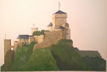 Château, chevalier et trébuchet